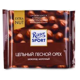 Шоколад &quot;Ritter Sport&quot;, Цельный Лесной Орех 100 гр. фото