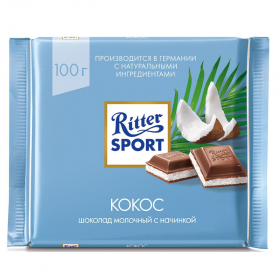 Шоколад &quot;Ritter Sport&quot;, Кокос 100 гр. фото