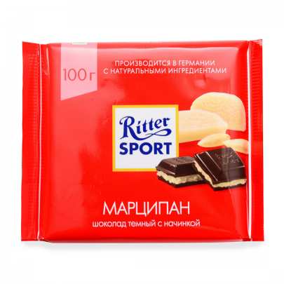 Шоколад "Ritter Sport" Марципан (Тёмный)100 гр. фото