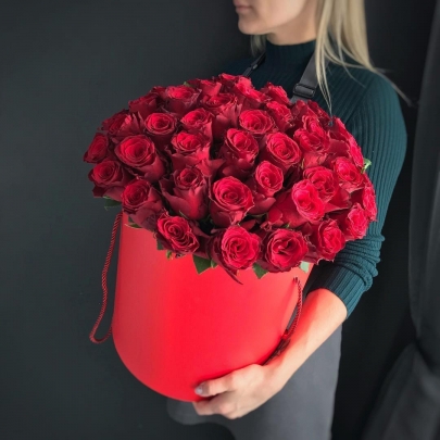 51 Красная Роза (40 см.) в коробке фото