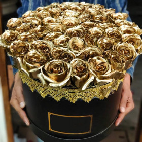 51 Золотая Роза (40 см.) в коробке фото