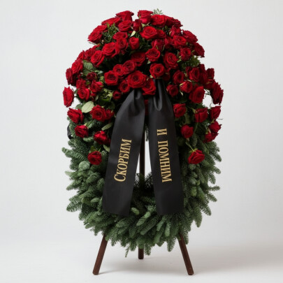Траурный Венок №3 фото