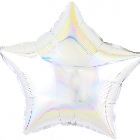 Воздушный Шар "Звезда" (Перламутровый блеск, серебро) фото